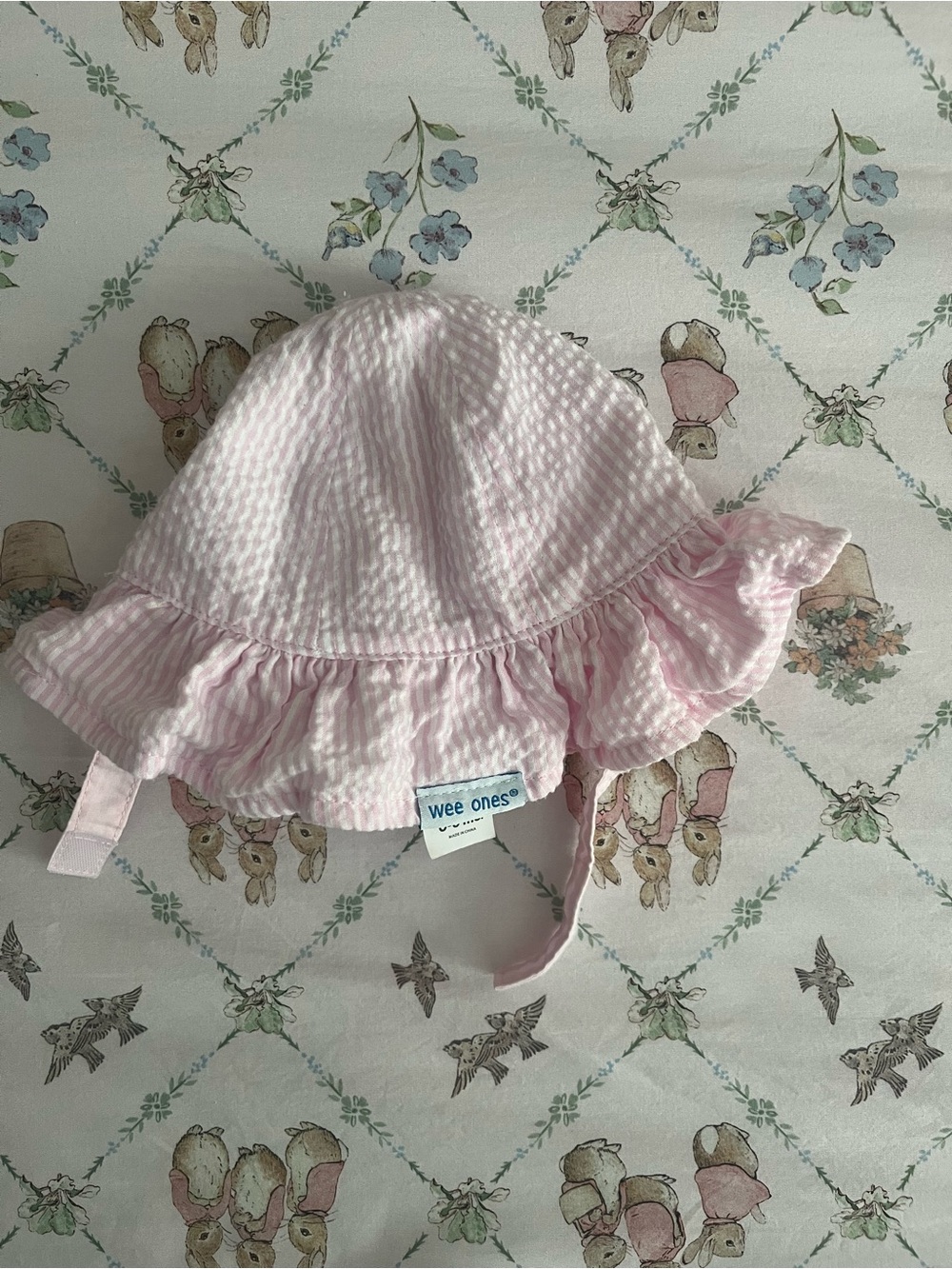 Wee Ones Pink Ruffle Sun Hat